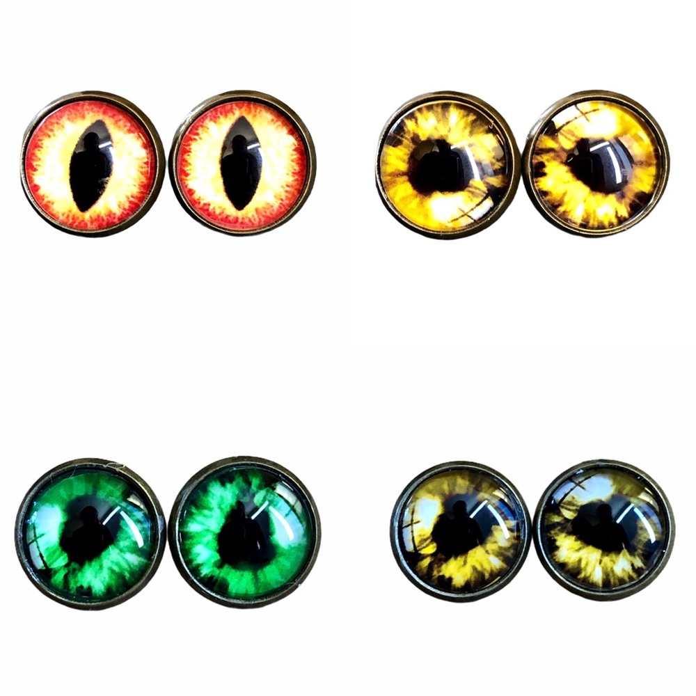 3/$15🎀 retro eye earrings